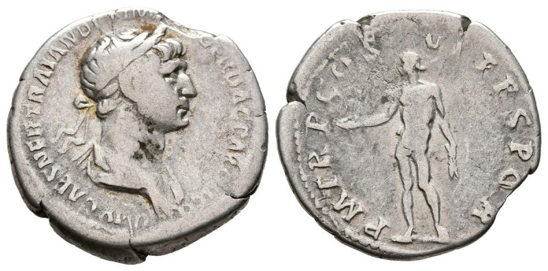 TRAJANO. Denario. (Ar. 3,03g/19mm). 116 d.C. Roma. (RIC 349). Anv: Busto lauread...