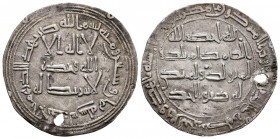 EMIRATO INDEPENDIENTE, Abderramám I. Dirham. (Ar. 2,33g/26mm). 168H. Al-Andalus. (Vives 66; Frochoso 168.1). MBC+. Perforación.