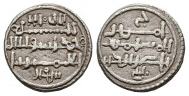 ALMORAVIDES, Ali ibn Yusuf y el emir Tashfin. Quirate. (Ar. 0,90g/11mm). 533-537H. (Vives 1827; Hazard 1004). MBC+.