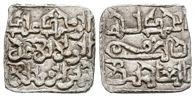 ALMOHADES, Abd al-Mumin ibn Ali. 1/2 Dirham. (Ar. 0,77g/13mm). Sin ceca. (Vives ...