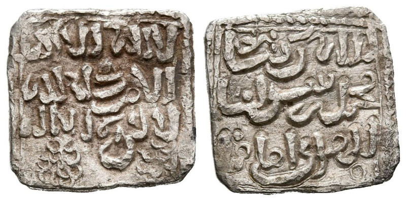 ALMOHADES, Anónimo en nombre de al-Mahdi. Dirham. (Ar. 1,50g/15mm). Sin nombre d...