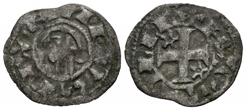 ALFONSO I DE ARAGÓN (1109-1126). Dinero (Ve. 0,71g/18mm). Toledo (FAB-23). Anv: ...