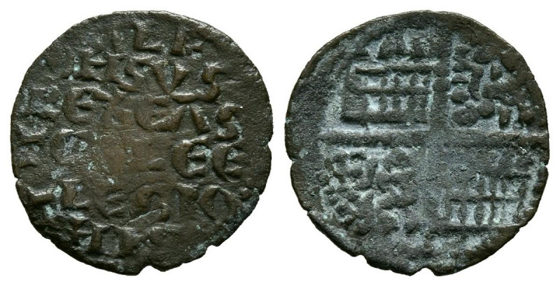 ALFONSO X (1252-1284). Obolo. (Ve. 0,37g/12mm). Sin ceca. (FAB-247). Anv: Leyend...