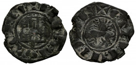 ALFONSO X (1252-1284). Pepión (Ve. 0,73g/19mm). Burgos. (FAB-248). Anv: Castillo dentro de gráfila circular, debajo marca de ceca, alrededor leyenda: ...