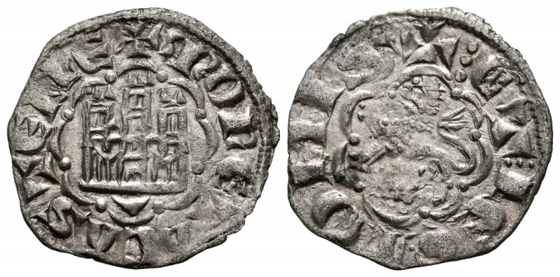 ALFONSO X (1252-1284). Novén. (Ve. 0,72g/18mm). Cuenca. (FAB-266). Anv: Castillo...