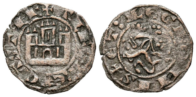 ALFONSO X (1252-1284). Maravedí prieto. (Ve. 0,70g/16mm). Cuenca. (FAB-276). Anv...