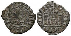 SANCHO IV (1284-1295). Cornado. (Ve. 0,61g/18mm). Burgos. (FAB-296.3). Anv: Busto coronado a izquierda, alrededor leyenda: SANCII REX. Rev: Castillo c...