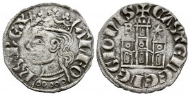 ALFONSO XI (1312-1350). Cornado. (Ve. 0,83g/18mm). Burgos. (FAB-335.1). Anv: Busto coronado de Alfonso XI a izquierda, alrededor leyenda: ALFONS REX. ...