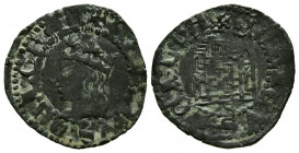 ENRIQUE III (1390-1406). Cornado. (Ve. 0,93g/18mm). Sevilla. (FAB-593). Anv: Cabeza coronada de Enrique III a izquierda dentro de gráfila, alrededor l...