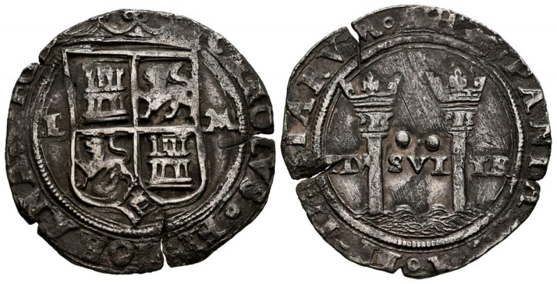 JUANA Y CARLOS (1504-1555). 2 Reales. (Ar. 6,51g/27mm). México L-M. (Cal-2019-10...