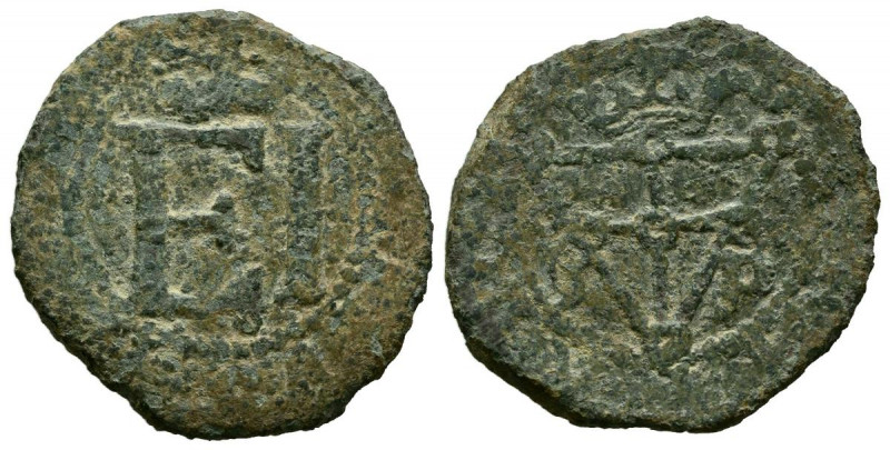 FELIPE IV (1621-1665). 4 Cornados. (Ae. 3,58g/22mm). Pamplona P-P. (Cal-2019-72)...