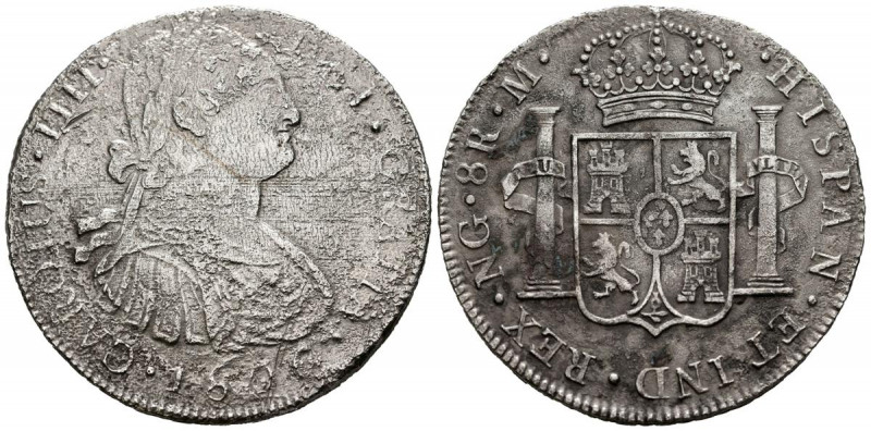 CARLOS IV (1788-1808). 8 Reales. (Ar. 24,96g/39mm). 1806. Guatemala M. (Cal-2019...