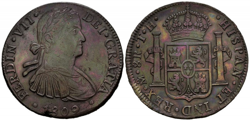 FERNANDO VII (1808-1833). 8 Reales (Ar. 26,90g/40mm). 1809. México TH. (Cal-2019...