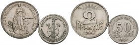 CONSEJO DE ASTURIAS Y LEÓN. Serie con valores de 2 Pesetas y 50 Céntimos. (Cal-2019-8/10). EBC.
