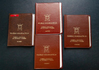 Conjunto de 4 carteras de la FNMT correpondientes a los años 1972, 1973, 1974 y 1975. Magnífico estado de conservación. A EXAMINAR.