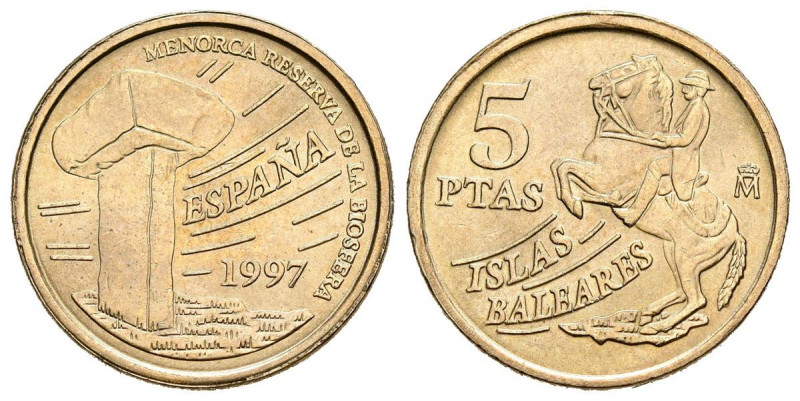 JUAN CARLOS I (1975-2014). 5 Pesetas. (CuNi. 2,99g/17mm). 1997. Madrid. (Cal-201...