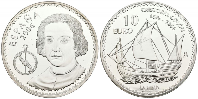JUAN CARLOS I (1975-2014). 10 Euro. (Ar. 27,02g/40mm). 2006. Madrid. FNMT. 500 A...