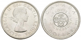 CANADA. 1 Dollar. (Ar. 23,10g/36mm). 1964. Charlottetown. (Km#58). MBC+.