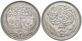 EGIPTO. 20 Piastras. (Ar. 27,99g/40mm). 1916. Hussein Kamel. (Km#321). EBC/EBC-.