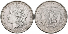 ESTADOS UNIDOS. 1 Dollar. (Ar. 26,76g/38mm). 1884. Philadelphia. (Km#110). EBC. Ligeras marquitas.