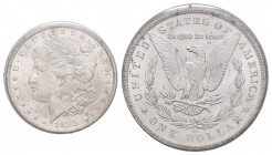 ESTADOS UNIDOS. 1 Dollar (Ar. 26,73g/38mm)*. 1885. Nueva Orelans O. (Km#110). MS 63. Encapsulado por PCGS. *Peso y medida teórico.