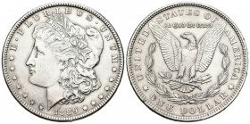 ESTADOS UNIDOS. 1 Dollar (Ar. 26,72g/38mm)*. 1889. Philadelphia. (Km#110). EBC-. Limpiada.