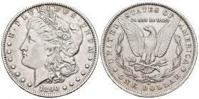 ESTADOS UNIDOS. 1 Dollar. (Ar. 26,71g/38mm). 1890. Nueva Orleans O. (Km#110). MBC+.