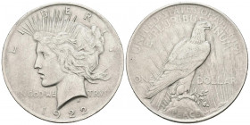 ESTADOS UNIDOS. 1 Dollar (Ar. 26,67g/38mm)*. 1922. Philadelphia. (Km#150). EBC-/MBC+..