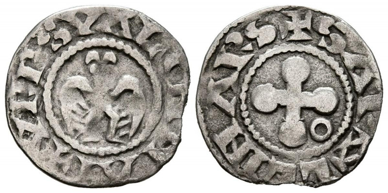 FRANCIA, Obispado de Valence y Die (Anónimo). Dinero. (Ar. 1,10g/18mm). 1157-127...