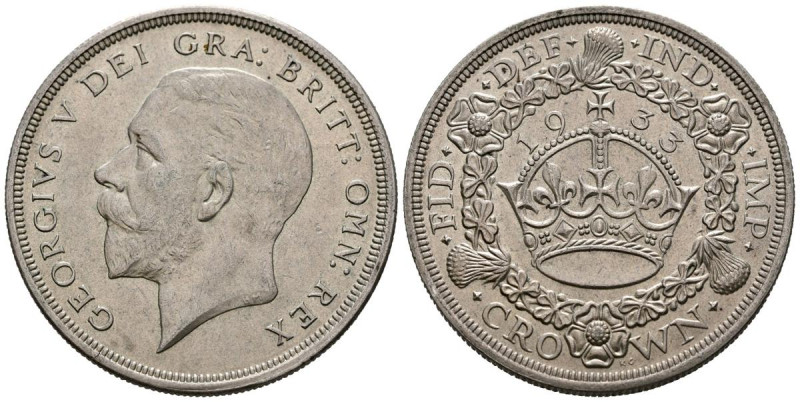 GRAN BRETAÑA, Jorge V. 1 Corona. (Ar. 28,24g/39mm). 1933. Londres. (Km#83). EBC+...