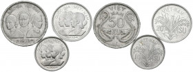 VIETNAM DEL SUR. Conjunto formado por 3 monedas de aluminio de 10, 20 y 50 Sun de 1953. (Km#1-3). Diferentes estados de conservación. A EXAMINAR.