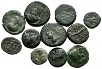 GRECIA ANTIGUA. Lote compuesto por 11 bronces griegos pequeños. A EXAMINAR.