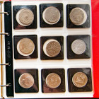 MONEDAS EXTRANJERAS. Álbum compuesto por 70 monedas diferentes acuñadas a lo largo del siglo XX. Diferentes estados de conservación. A EXAMINAR.
