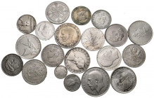 MONEDAS EXTRANJERAS. Bonito conjunto formado por monedas de plata acuñadas desde principios del siglo XX, de diferentes módulos y países y sin ninguna...