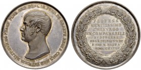 DEUTSCHLAND
Anhalt-Bernburg, Herzogtum. Alexius Friedrich Christian, 1796-1834. Silbermedaille 1829. Auf Carl Ferdinand von Graefe. Stempel von C. Pf...