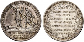 DEUTSCHLAND
Augsburg, Stadt. Silbermedaille o. J. (18. Jahrhundert). Auf die Kindesliebe. Stempel von P. H. Müller. 28.2 mm. 5.42 g. Slg. Goppel 1148...