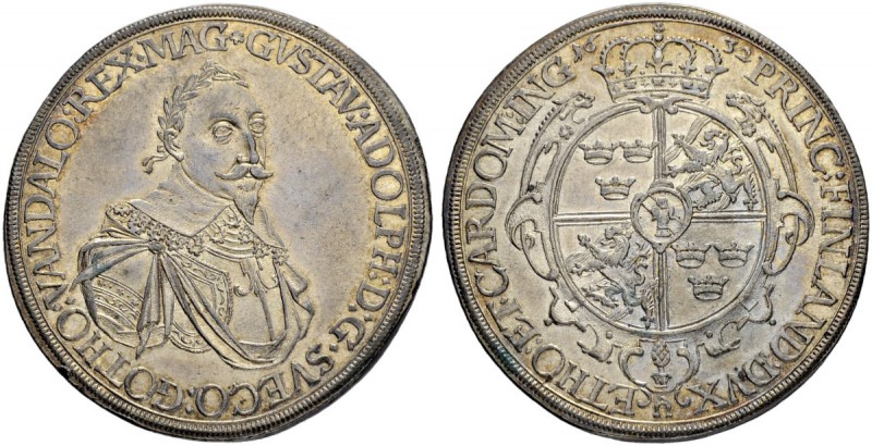 DEUTSCHLAND
Schwedische Besatzung. Gustav II. Adolph. Taler 1632. 29.06 g. AAJ ...