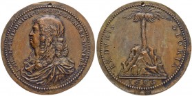DEUTSCHLAND
Braunschweig-Lüneburg-Wolfenbütter, Herzogtum. Johann Friedrich, 1665-1679. Bronzemedaille 1669. Stempel von G. F. Travani. Geharnischtes...
