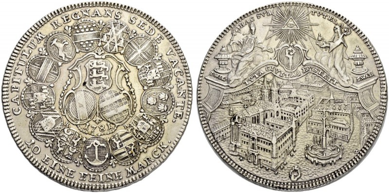 DEUTSCHLAND
Eichstätt, Bistum. Sedisvakanz, 1781. Taler 1781, Nürnberg. 27.88 g...