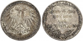 DEUTSCHLAND
Frankfurt, Stadt. Doppelgulden 1848. Erzherzog Johann von Österreich als Reichsverweser gewählt. 21.21 g. Kahnt 176. Thun 135. Dav. 644. ...