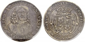 DEUTSCHLAND
Lippe, Grafschaft. Hermann Adolf, 1652-1666. Taler 1658, Detmold. Grote 144. Dav. 6894. Hübsche Patina / Attractive patina. PCGS VF35. (~...