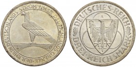DEUTSCHLAND
Weimarer Republik. 3 Reichsmark 1930 A, Berlin. Zur Rheinlandräumung. 14.99 g. J. 345. FDC / Uncirculated. (~€ 45/~US$ 55)
