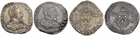 FRANKREICH
Königreich und Republik. Francois II. 1559-1560. Teston 1560 D, Lyon (2x). Duplessy 1032. Ciani 1336. Sehr schön / Very fine. (2) (~€ 130/...