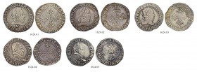 FRANKREICH
Königreich und Republik. Henri III. 1574-1589. Franc 1578 P (2). Franc 1850 A. Franc 1582 M. Franc 1583 K. Lot von 5 Exemplaren. Ciani 142...