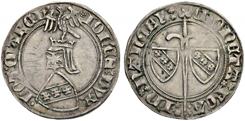 FRANKREICH
Lothringen, Herzogtum. Jean I. 1346-1390. Groschen o. J., Nancy. 2.5...