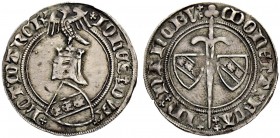 FRANKREICH
Lothringen, Herzogtum. Jean I. 1346-1390. 1/2 Groschen o. J. (nach 1372), Nancy. 1.28 g. Flon 419,35. Selten / Rare. Sehr schön / Very fin...
