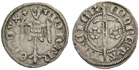 FRANKREICH
Lothringen, Herzogtum. Jean I. 1346-1390. Denier o. J., Sierck-les-Bains. 0.42 g. Flon 421,47. Sehr schön / Very fine. (~€ 70/~US$ 85)