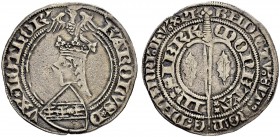 FRANKREICH
Lothringen, Herzogtum. Karl II. 1390-1431. Groschen o. J., Sierck. 2.39 g. Flon 426,3. Sehr schön / Very fine. (~€ 170/~US$ 210)