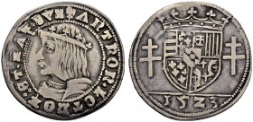 FRANKREICH
Lothringen, Herzogtum. Antoine, 1508-1544. 1/4 Teston 1523, Nancy. 2.27 g. Flon 593,63. Sehr schön / Very fine. (~€ 215/~US$ 265) Exemplar...