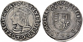 FRANKREICH
Lothringen, Herzogtum. Antoine, 1508-1544. Teston 1544, Nancy. 9.25 g. Flon 590,48. Gutes sehr schön / Good very fine. (~€ 170/~US$ 210)...